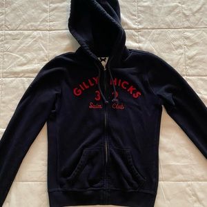 Gilly Hicks Navy zip Up Jacket